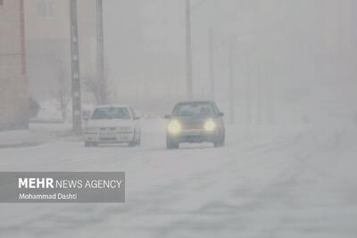 بارش برف و باران در برخی از محورهای مواصلاتی کشور