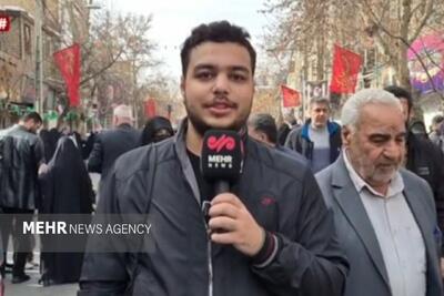  گزارش خبرنگار مهر از آنچه در راهپیمایی ۲۲ بهمن ورامین گذشت