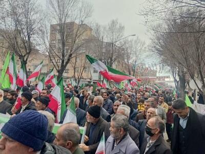  حماسه ای دیگر از شهرکردها در راهپیمایی ۲۲ بهمن
