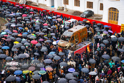 تصاویر هوایی از حضور رشتوندان در جشن تولد ۴۷ سالگی انقلاب