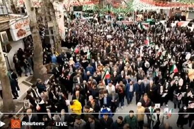  پوشش راهپیمایی ۲۲ بهمن از سوی رویترز