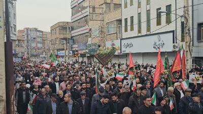  خروش انقلابی مردم نظرآباد در ۲۲ بهمن