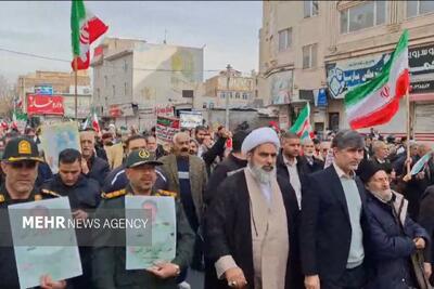  خروش انقلابی مردم ملارد در ۲۲ بهمن؛ طنین «مرگ بر آمریکا» در خیابان‌ها