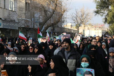  حضور مردم زادگاه بنیانگذار جمهوری اسلامی در  راهپیمایی ۲۲ بهمن