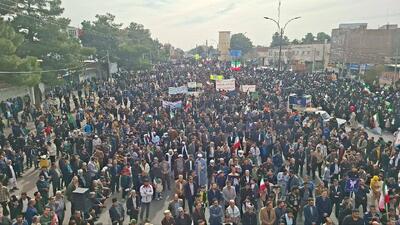  حماسه حضور مردم تربت‌جام در جشن ۴۷سالگی انقلاب