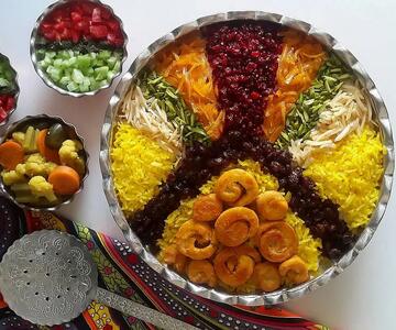  طرز تهیه مرصع پلو مجلسی؛ آموزش مرحله‌به‌مرحله با نکات طلایی