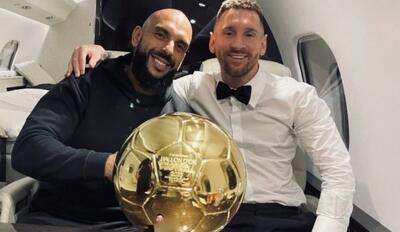  20 ثانیه با بادیگارد مشهور لیونل مسی - پارس فوتبال