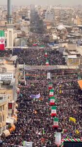  قیام مردم قم در راهپیمایی ۲۲ بهمن ۱۴۰۴ + ویدئو