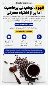  اینفوگرافی| قهوه، نوشیدنی پرخاصیت اما پر از اشتباه مصرفی