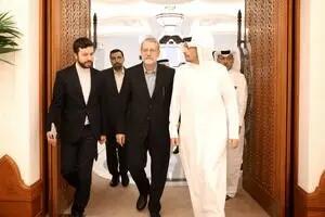  گفت‌و‌گوی لاریجانی با وزیر خارجه قطر در دوحه