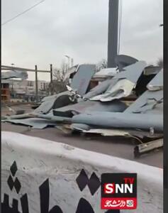  نمایش لاشه پهپاد ساقط شده رژیم صهیونسیتی در جنگ ۱۲ روزه در میدان آزادی تهران+ فیلم