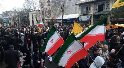  حواشی راهپیمایی ۲۲ بهمن در گرگان + فیلم