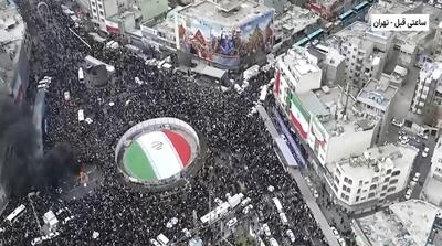  تصاویر هوایی از جمعیت عظیم در راهپیمایی 22 بهمن
