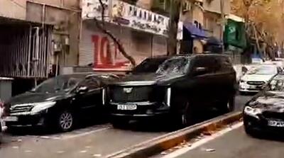  جولان و خودنمایی کادیلاک 2026 در خیابان فرشته تهران