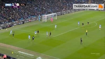  گل نیکو اورایلی به فولام (منچسترسیتی 2-0 فولام)