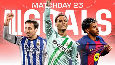  تمام گل های هفته 23 لالیگا اسپانیا