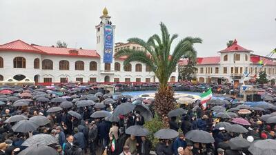  تصاویری ماندگار از حضور امروز گیلانیان در راهپیمایی ۲۲ بهمن