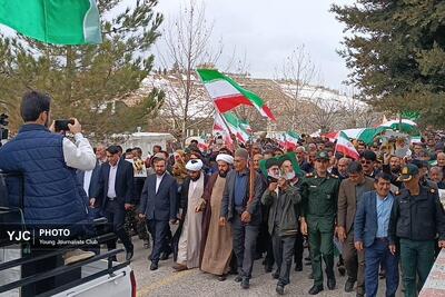  شهرستان مارگون غرق در شور انقلابی؛ حضور پرشور اقشار مختلف مردم در راهپیمایی باشکوه ۲۲ بهمن