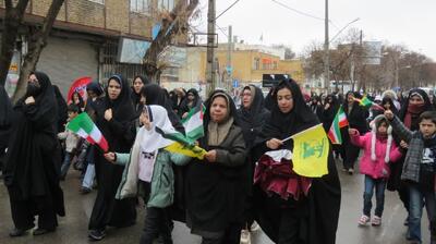  گزارش تصویری از راهپیمایی ۲۲بهمن ماه در هریس