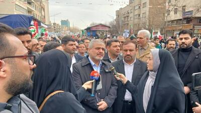  حضور پرشور ملت ایران در راهپیمایی ۲۲ بهمن تجلی اراده ملی در مقابل زیاده خواهی‌های دشمنان است