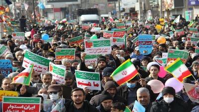  برگزاری راهپیمایی یوم الله ۲۲ بهمن در البرز + تصویر