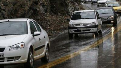  بارش برف و باران در جاده‌های ۱۰ استان/ ترافیک نیمه‌سنگین در محور‌های تهران–کرج–قزوین