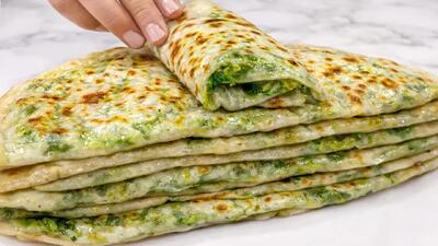  طرز تهیه نان پهن افغانی با سبزیجات نرم، سالم و کم روغن به سبک مزاری!