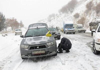  تردد در محورهای کوهستانی فقط با زنجیرچرخ ! - اکونیوز