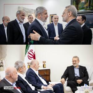  بیانیه حماس درباره دیدار با علی لاریجانی در دوحه
