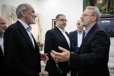  دیدار لاریجانی با رهبران حماس در دوحه