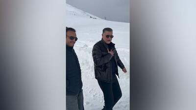  حضور علی دایی در پیست اسکی دربندسر