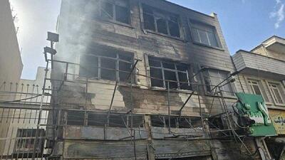  حریق مرگبار یک مغازه مکانیکی در خیابان مجیدیه تهران