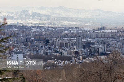  آسمان ابری تهران طی پنج روز آینده