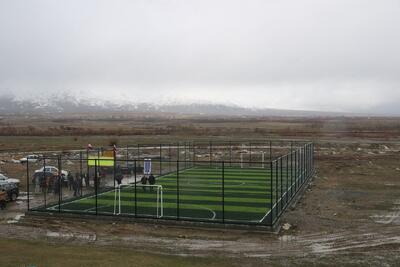  افتتاح ۳ زمین چمن مصنوعی فوتبال در روستاهای مرزی ارومیه