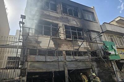  حریق مرگبار یک مغازه مکانیکی در خیابان مجیدیه تهران