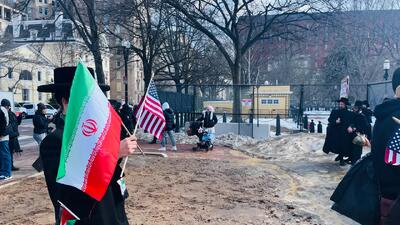  تظاهرات در مقابل کاخ سفید علیه جنگ با ایران