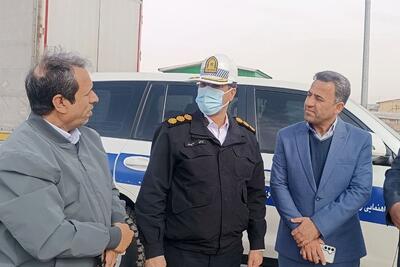 بررسی زیرساخت پلاک‌گذاری خودروهای خارجی در مرز دوغارون، توسط رئیس پلیس راهور خراسان رضوی