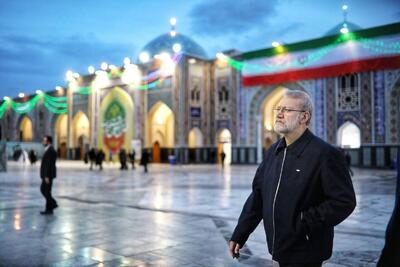  تصاویری از حضور لاریجانی در مشهد