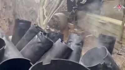  چتربازان نووروسیسک روسیه با استفاده از یک هویتزر 152 میلی‌متری Msta-B، پست‌های فرماندهی و مناطق پرتاب پهپادها در زاپوروژیه را نابود کردند