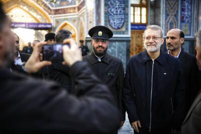  تصاویری از حضور لاریجانی در مشهد