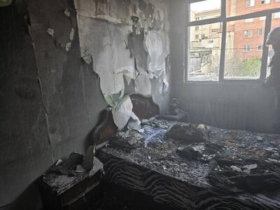  آتش‌سوزی در مغازه مکانیکی یک قربانی گرفت