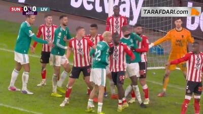  گل ویرجیل فن دایک به ساندرلند (ساندرلند 0-1 لیورپول)