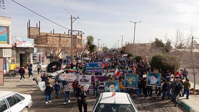  جشن چهل و هفتمین بهار انقلاب در بخش انابد بردسکن + عکس