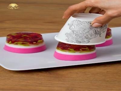  بدون قالب ژله حرفه ای درست کن