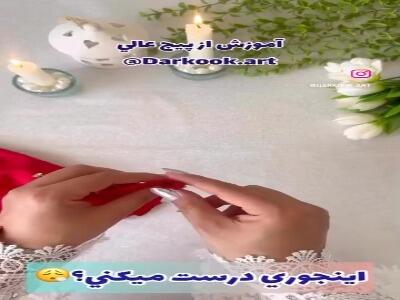  یک روش آسان برای دوختن گل