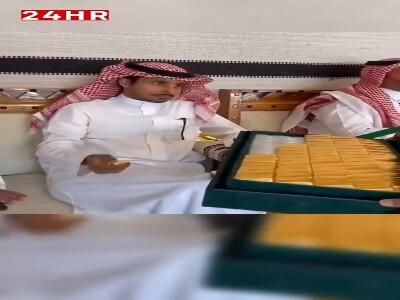  شمش‌های طلای ۲۴ عیار، هدیه خاص یک عروسی در عربستان