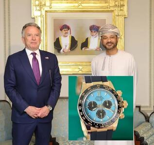  ساعت مچی ویتکاف در مذاکرات عمان (عکس)