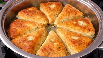  دستور پخت نان سیب زمینی و شوید / بسیار خوشمزه و مقوی