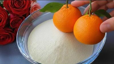  طرز تهیه دسر ۵ دقیقه ای با سمولینا و نارنگی | بدون نیاز به فر و همزن
