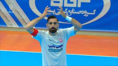  خلاصه بازی فوتسال گیتی پسند 6-2 مس سونگون